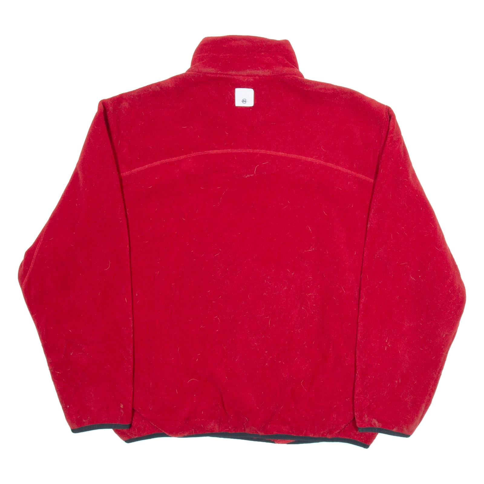 NAUTICA Mens Jumper Red 1/4 Zip Tight Knit M