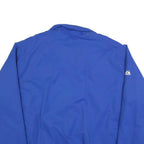 MAJESTIC Mens Blue & White Zip Jacket 2XL Polyester Sportswear Casual Outerwear