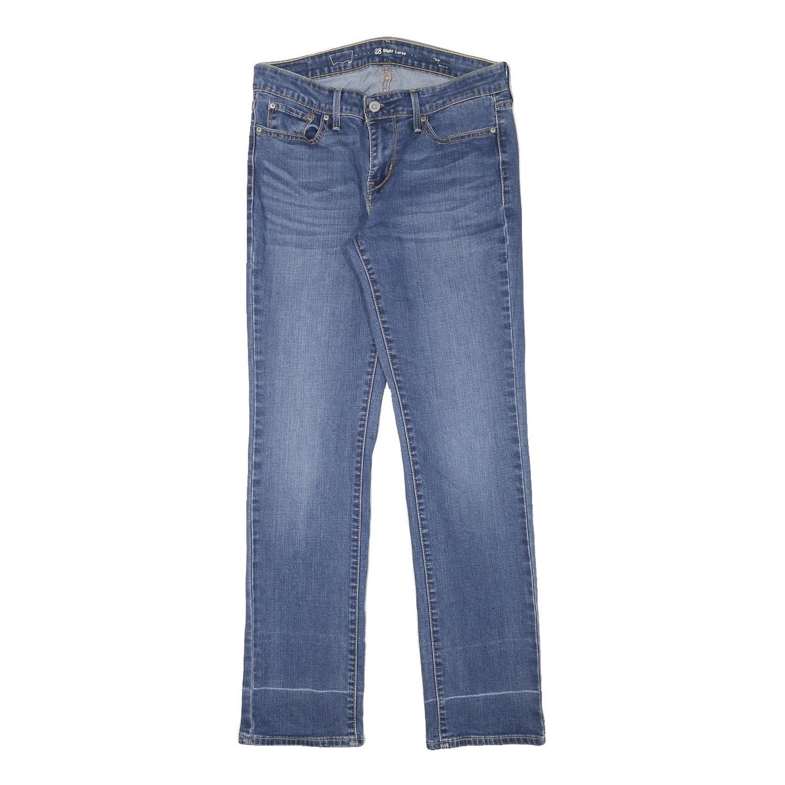 LEVI'S Womens Regular Blue Denim Light Jeans W28 L29 Stylish Classic Zip Pocket