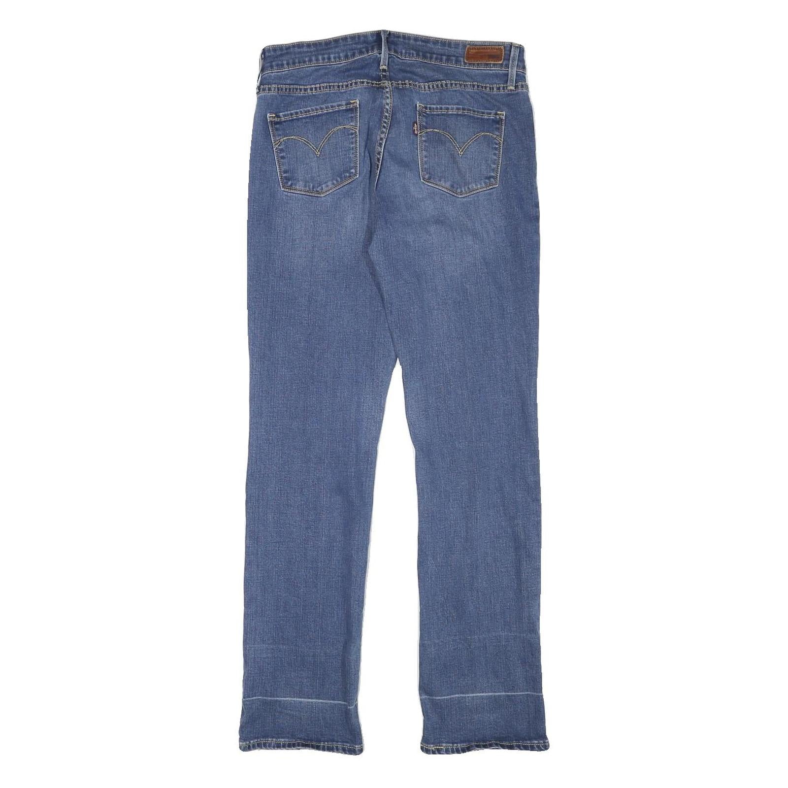 LEVI'S Womens Regular Blue Denim Light Jeans W28 L29 Stylish Classic Zip Pocket