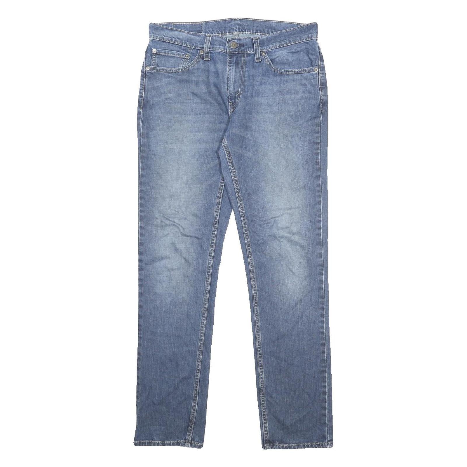 LEVI'S 511 Slim Mens Jeans Blue Slim Skinny Denim Medium W31 L32 Classic Zip