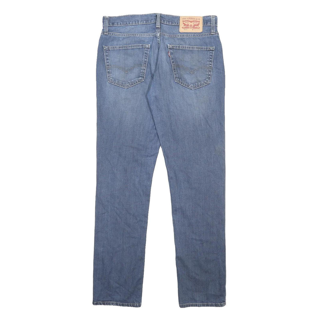 LEVI'S 511 Slim Mens Jeans Blue Slim Skinny Denim Medium W31 L32 Classic Zip