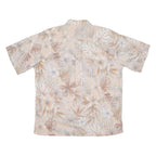 COOKE STREET Mens Hawaiian Shirt Pink Floral L