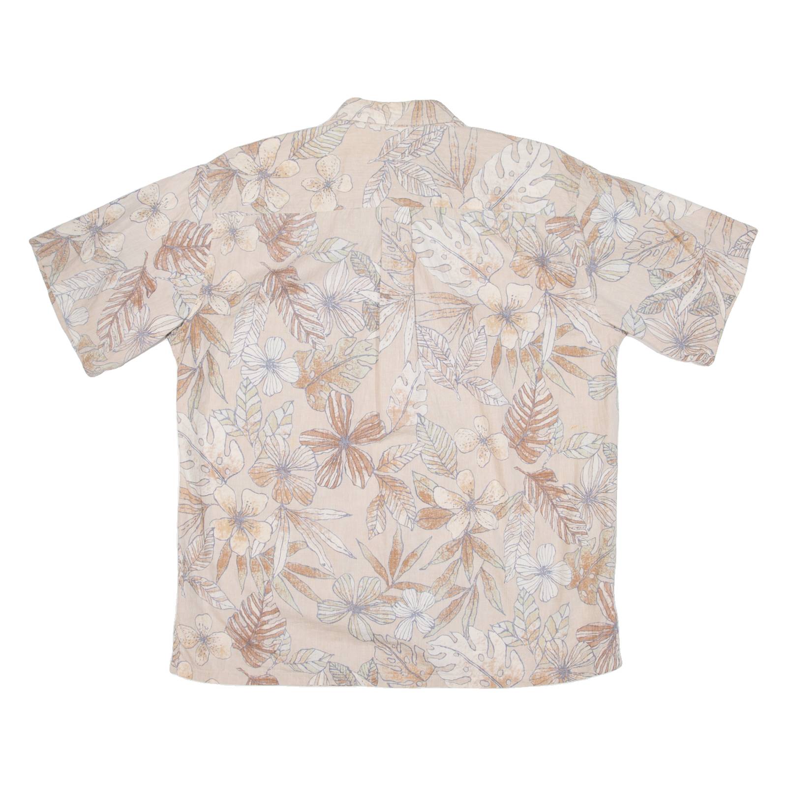 COOKE STREET Mens Hawaiian Shirt Pink Floral L