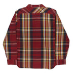 LEVI'S Mens Red Yellow Plaid Shirt XL Cotton Blend Casual Long Sleeve Button
