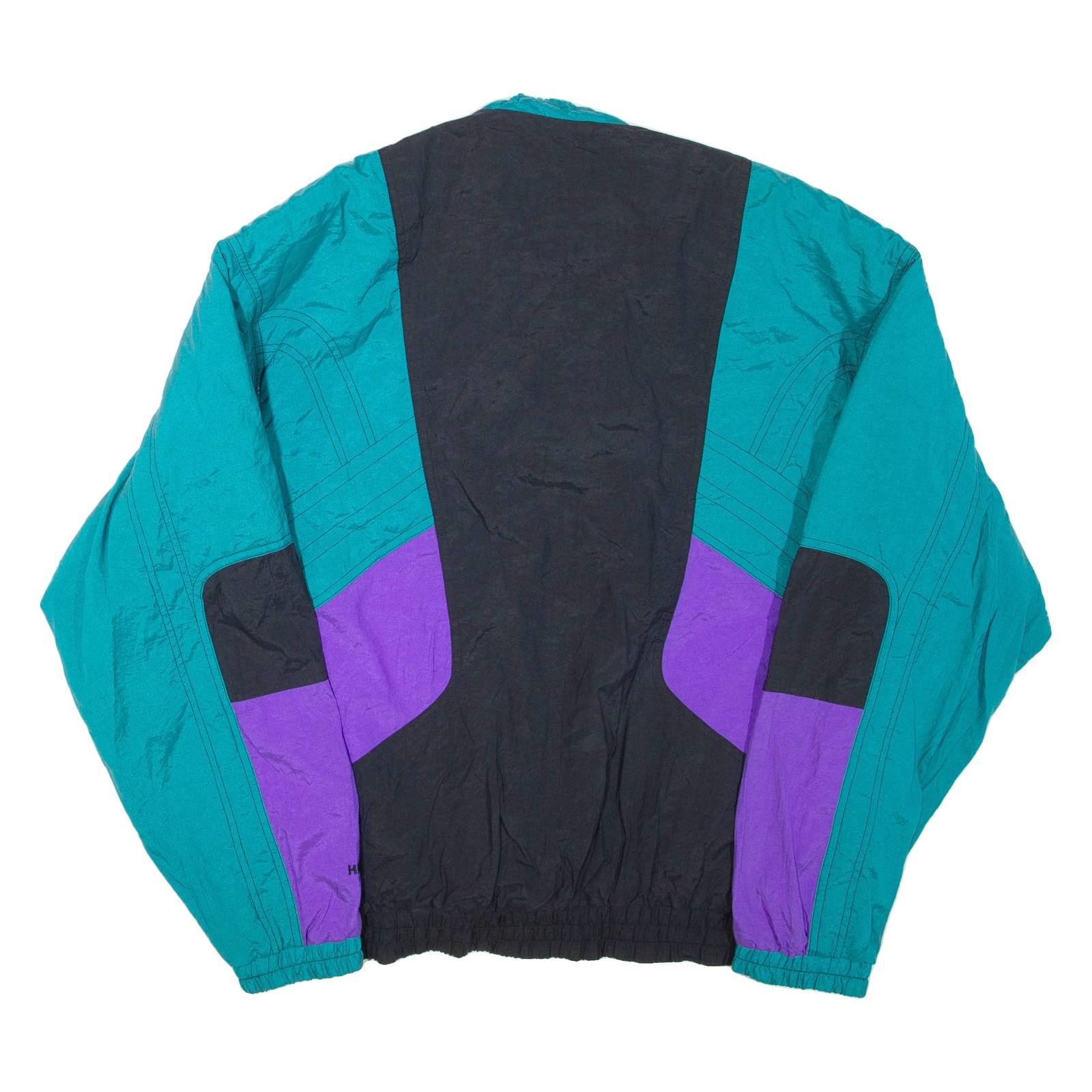 HEAD SPORTSWEAR Mens Track Jacket Blue Nylon Colourblock L