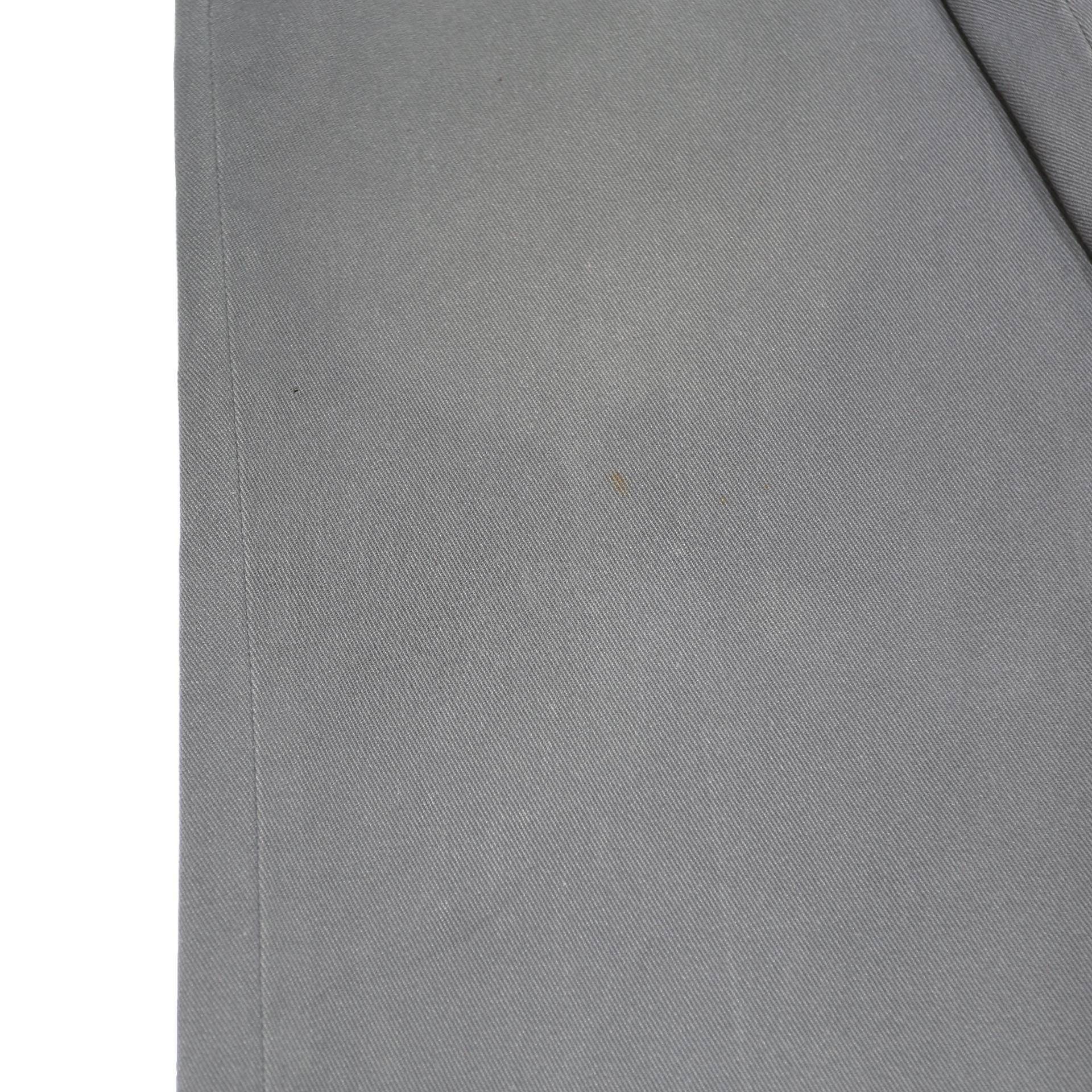 DICKIES Mens Regular Fit Grey Cotton Blend Zip Trousers W34 L28 Casual Workwear