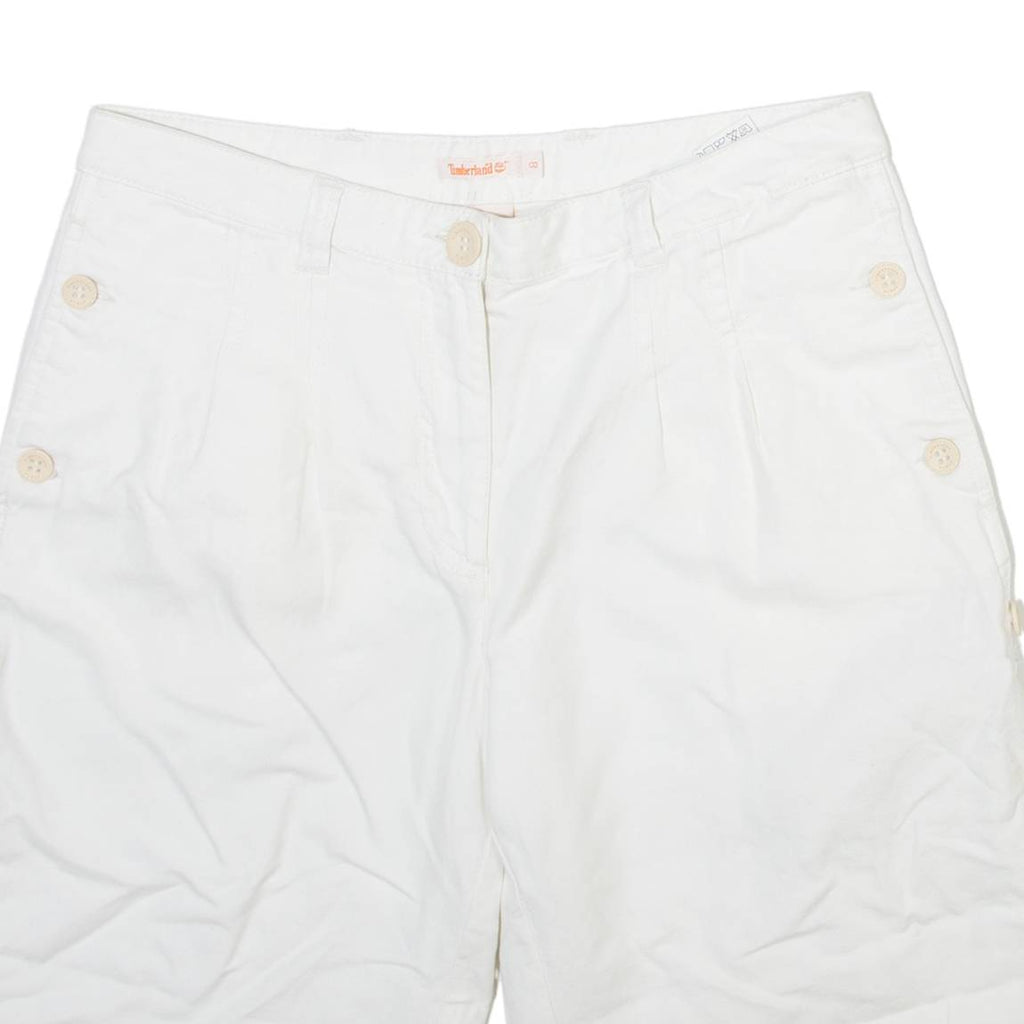 TIMBERLAND Womens Casual Shorts White M W30