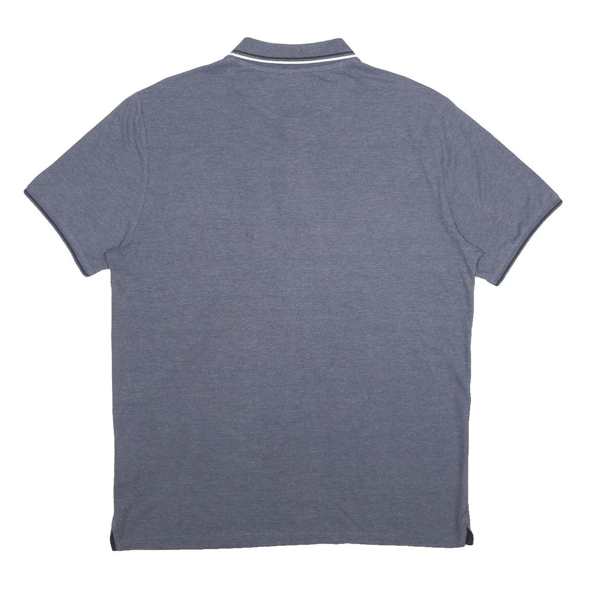 CHAMPION Mens Blue Short Sleeve Plain Polo Shirt XL Cotton Blend Casual
