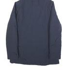 GAUDI Womens Navy Blue Jacket S Polyester Blend Plain Hooded Zip Casual Outdoor