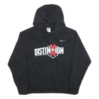 NIKE Womens Black Distinxion Printed Cotton Blend Pullover Hoodie L