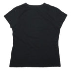 NEW BALANCE Womens Black & Purple Graphic T-Shirt S Short Sleeve Crew Neck Logo