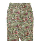 GEORGIA NETTI Womens Cotton Blend Floral Relaxed Tapered Trousers W28 L25