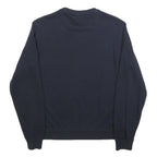 CHAMPION Boys Black Cotton Blend Crew Neck Sweatshirt 15-16Y Logo Printed