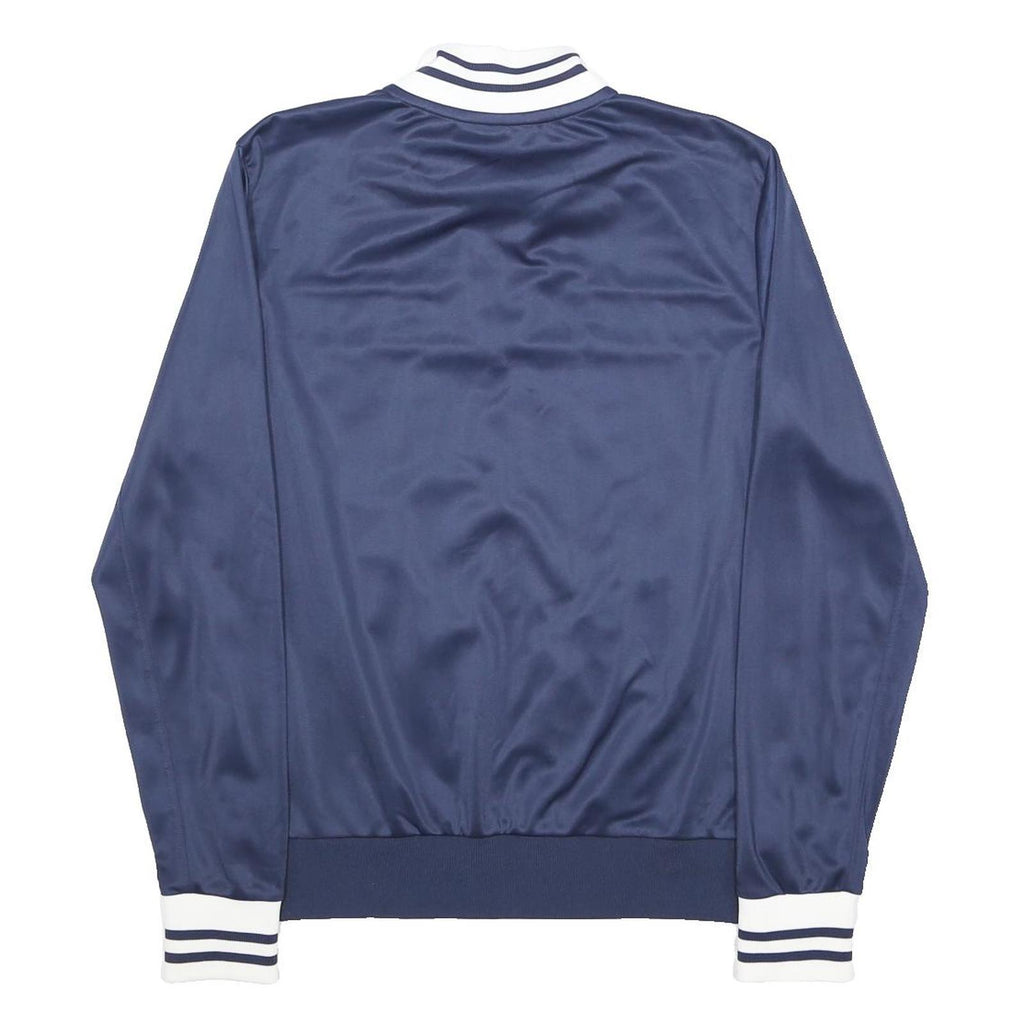 FILA Mens Navy & White Zip Front Track Jacket S Polyester Athletic Sportswear