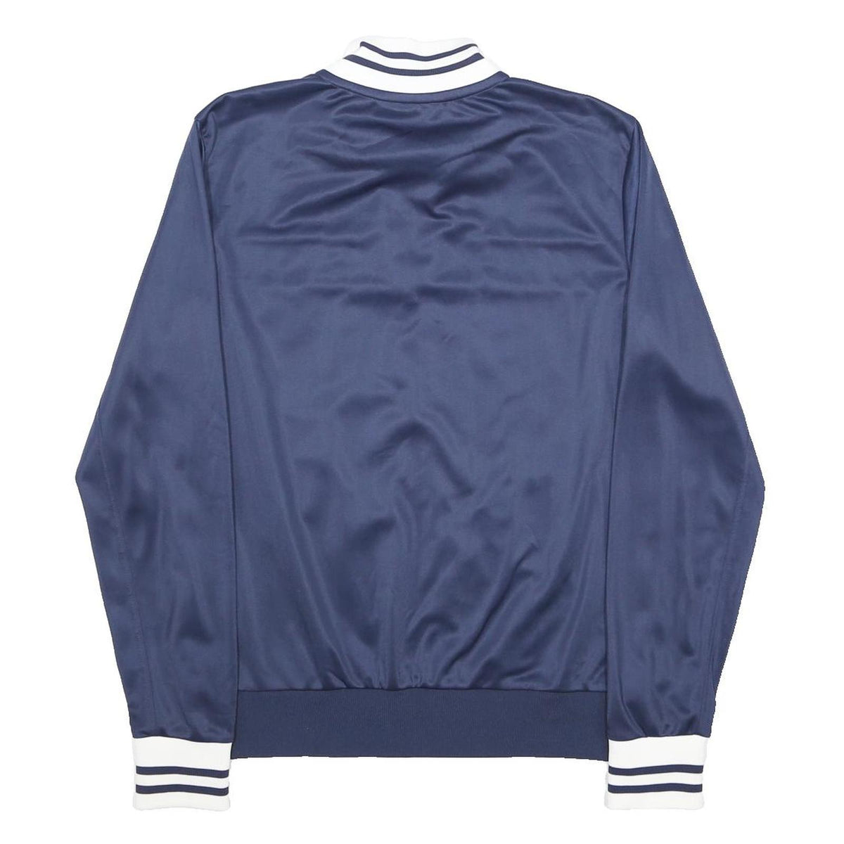 FILA Mens Navy & White Zip Front Track Jacket S Polyester Athletic Sportswear