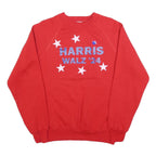 LEE Womens Red Harris Walz '24 Crew Neck L Cotton Blend Pullover Sweatshirt
