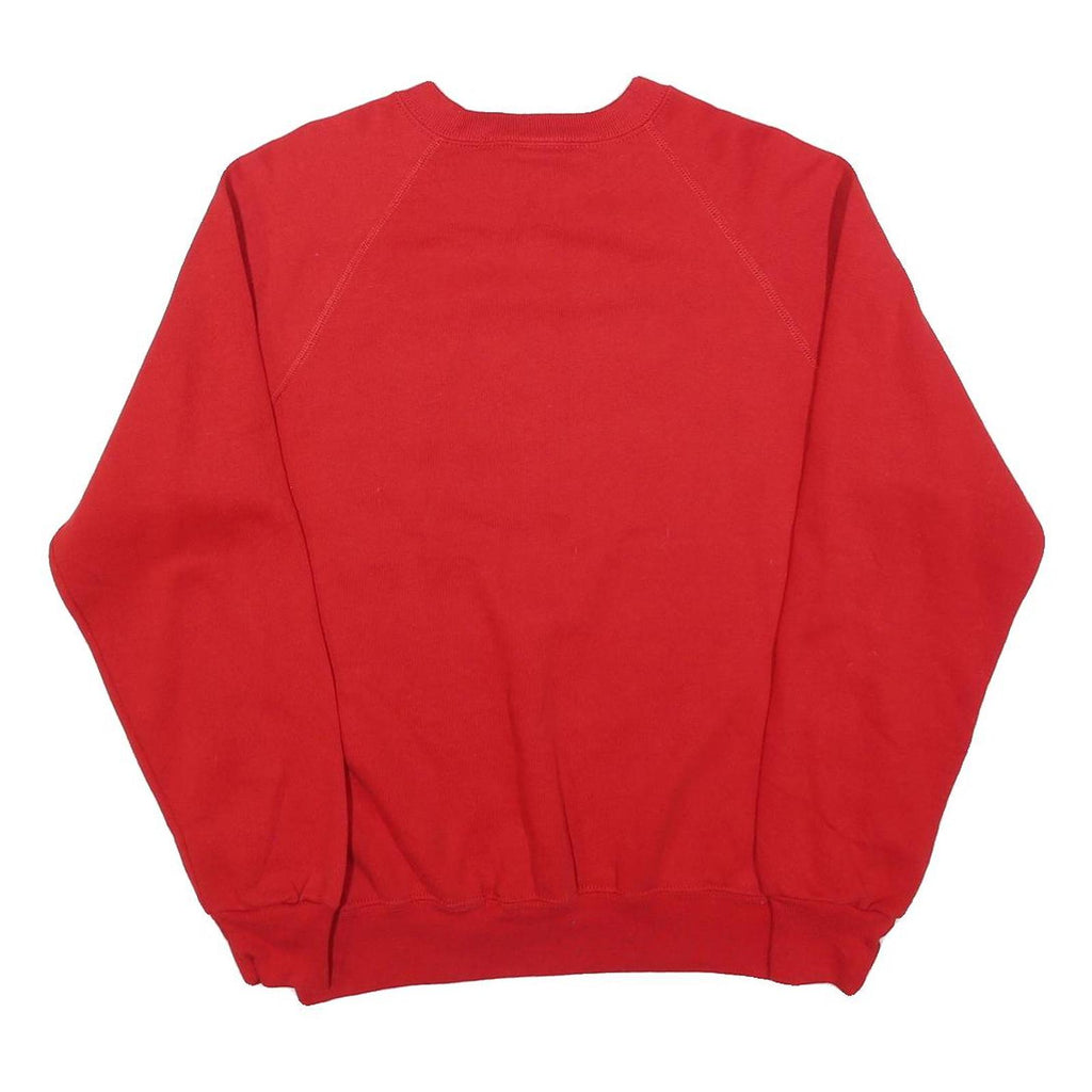 LEE Womens Red Harris Walz '24 Crew Neck L Cotton Blend Pullover Sweatshirt