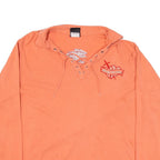 HARLEY DAVIDSON Womens T-Shirt Pink Long Sleeve Collared XL