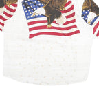 COTTON TRADERS SPORT Mens White Shirt 2XL Eagle Print Button Closure Casual