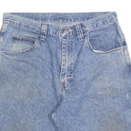 WRANGLER Mens Denim Blue Cotton Blend Casual Shorts M W33 Workwear Carpenter