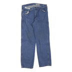 DICKIES Mens Jeans Blue Regular Straight Denim W32 L30 Classic Zip Closure