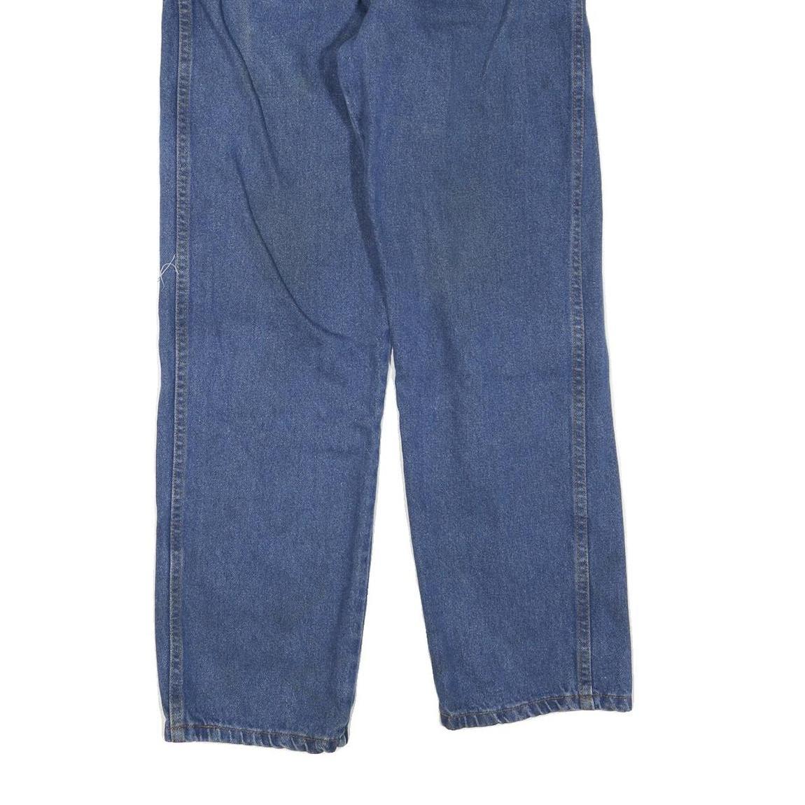 DICKIES Mens Jeans Blue Regular Straight Denim W32 L30 Classic Zip Closure