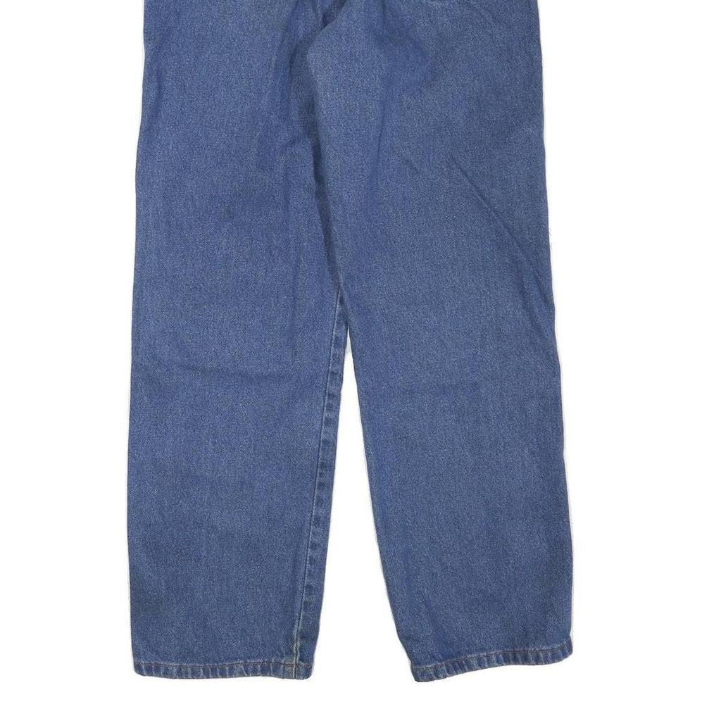 DICKIES Mens Jeans Blue Regular Straight Denim W32 L30 Classic Zip Closure