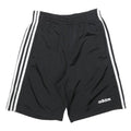 ADIDAS Mens Black Casual Shorts S W26 Lightweight Three Stripe Design