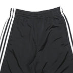 ADIDAS Mens Black Casual Shorts S W26 Lightweight Three Stripe Design