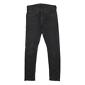 LEVI'S 519 Mens Slim Black Denim Dark W30 L27 Slim Fit Jeans Zip Fly