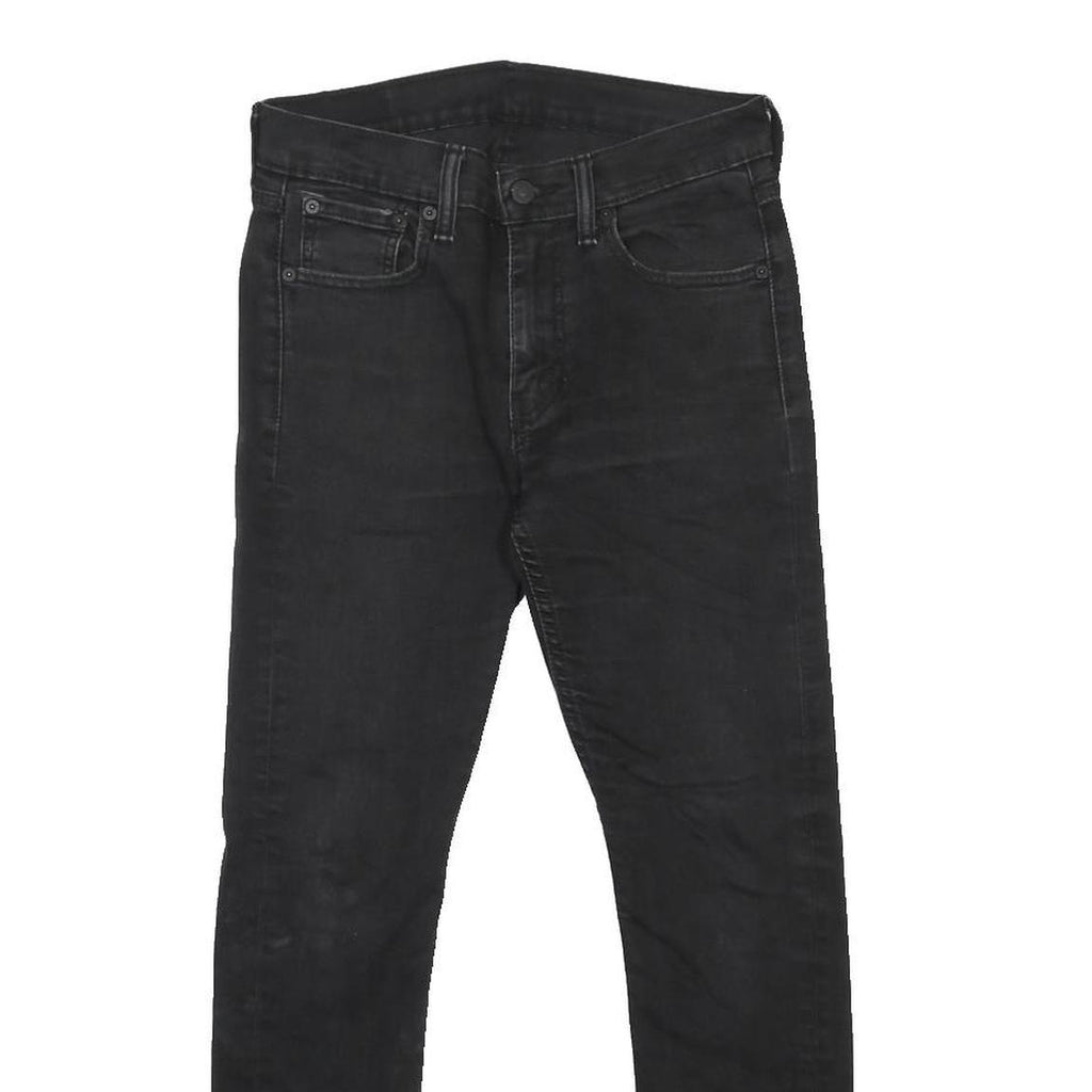 LEVI'S 519 Mens Slim Black Denim Dark W30 L27 Slim Fit Jeans Zip Fly
