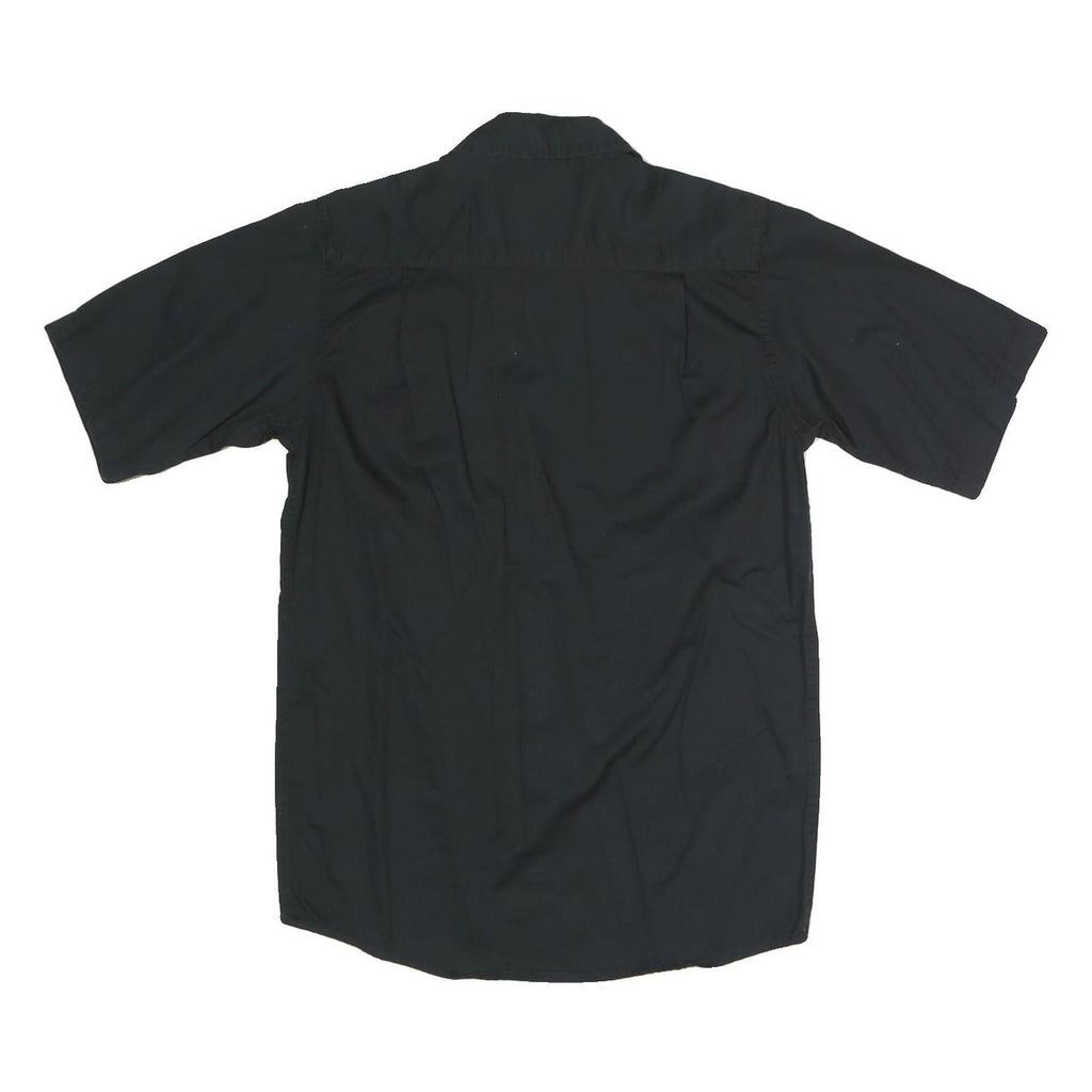 WRANGLER Mens Black & Beige Short Sleeve Shirt S Button Casual Workwear