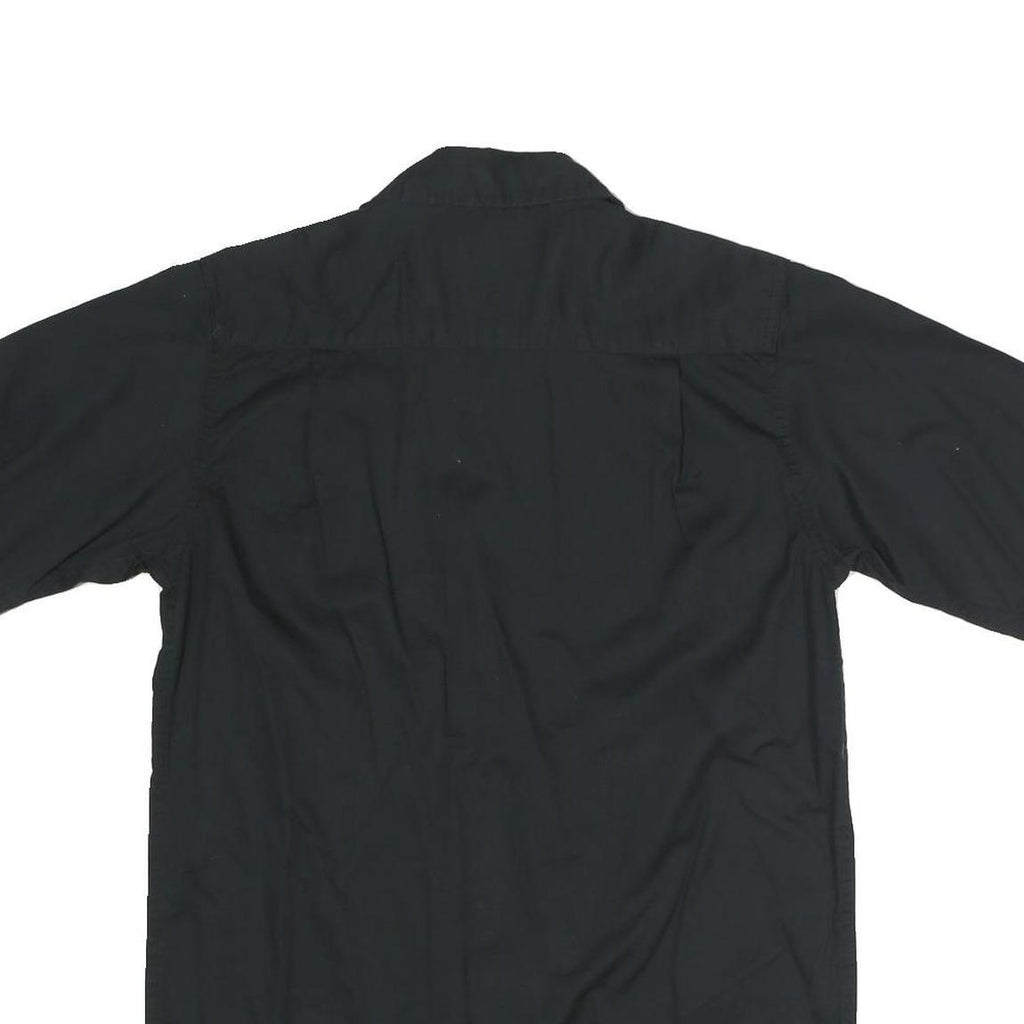 WRANGLER Mens Black & Beige Short Sleeve Shirt S Button Casual Workwear