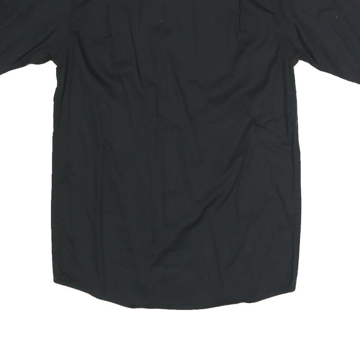 WRANGLER Mens Black & Beige Short Sleeve Shirt S Button Casual Workwear