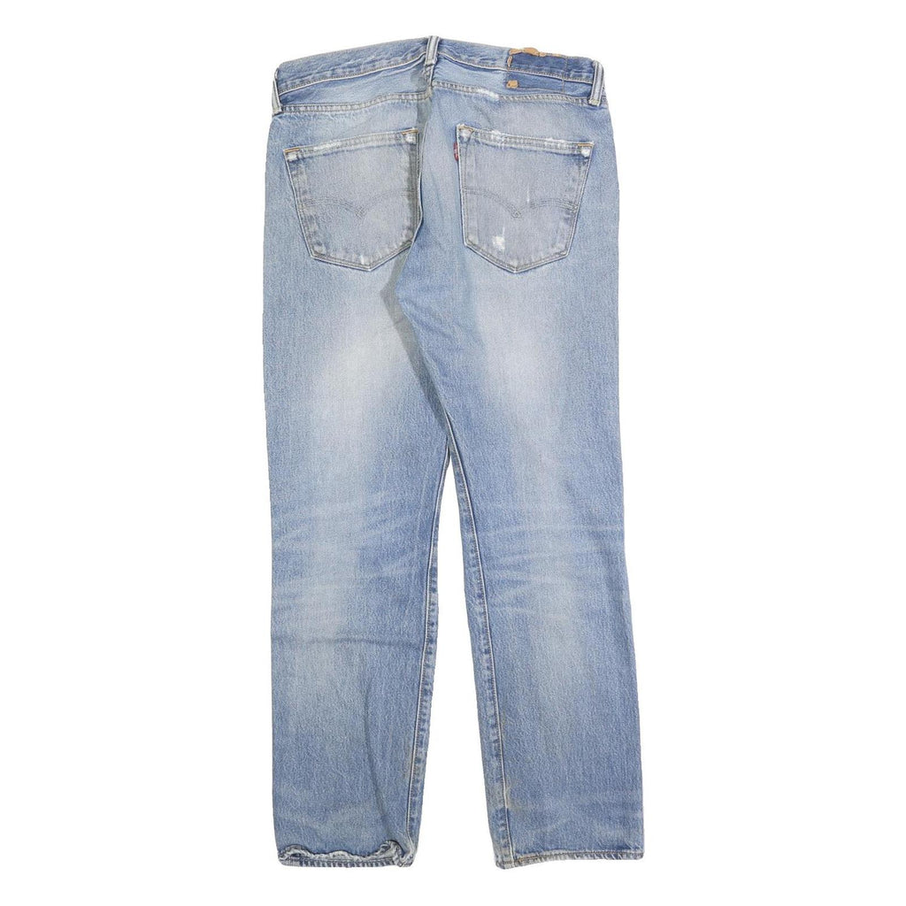 LEVI'S 501 Mens Jeans Blue Regular Straight Denim Light W32 L30 Classic Fit