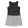 KAREN MILLEN Womens Black & White Sleeveless Day Woven Striped Dress UK 14