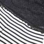 KAREN MILLEN Womens Black & White Sleeveless Day Woven Striped Dress UK 14
