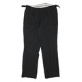 Mens Black Wool Blend Regular Fit Trousers W31 L27 Formal Workwear Zip Closure