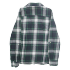 TOMMY HILFIGER Womens Blue Green & White Check Shirt S Classic Cotton Casual