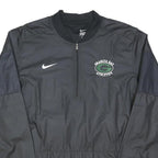 NIKE Mens Black Granite Bay Athletics Lightweight Jacket XL Polyester Plain Zip