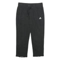 ADIDAS Womens Joggers Black & White L W32 L25 Casual Sportswear Slim Fit Tape