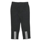 ADIDAS Womens Joggers Black & White L W32 L25 Casual Sportswear Slim Fit Tape