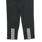ADIDAS Womens Joggers Black & White L W32 L25 Casual Sportswear Slim Fit Tape
