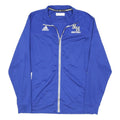 ADIDAS Mens Blue Basketball Jacket M Polyester Blend Zip Front Sportswear