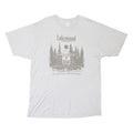 TULTEX Mens White Lakewood Graphic T-Shirt XL Short Sleeve Crew Neck Casual