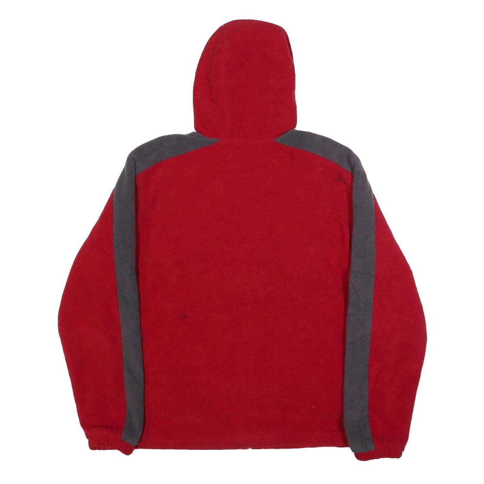 NFL Mens Red & Grey Zip Hooded Polyester Jacket XL Fleece San Francisco 49ers