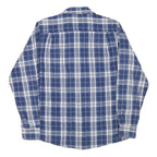 TOMMY HILFIGER Mens Blue Check Shirt M Casual Long Sleeve Cotton Blend