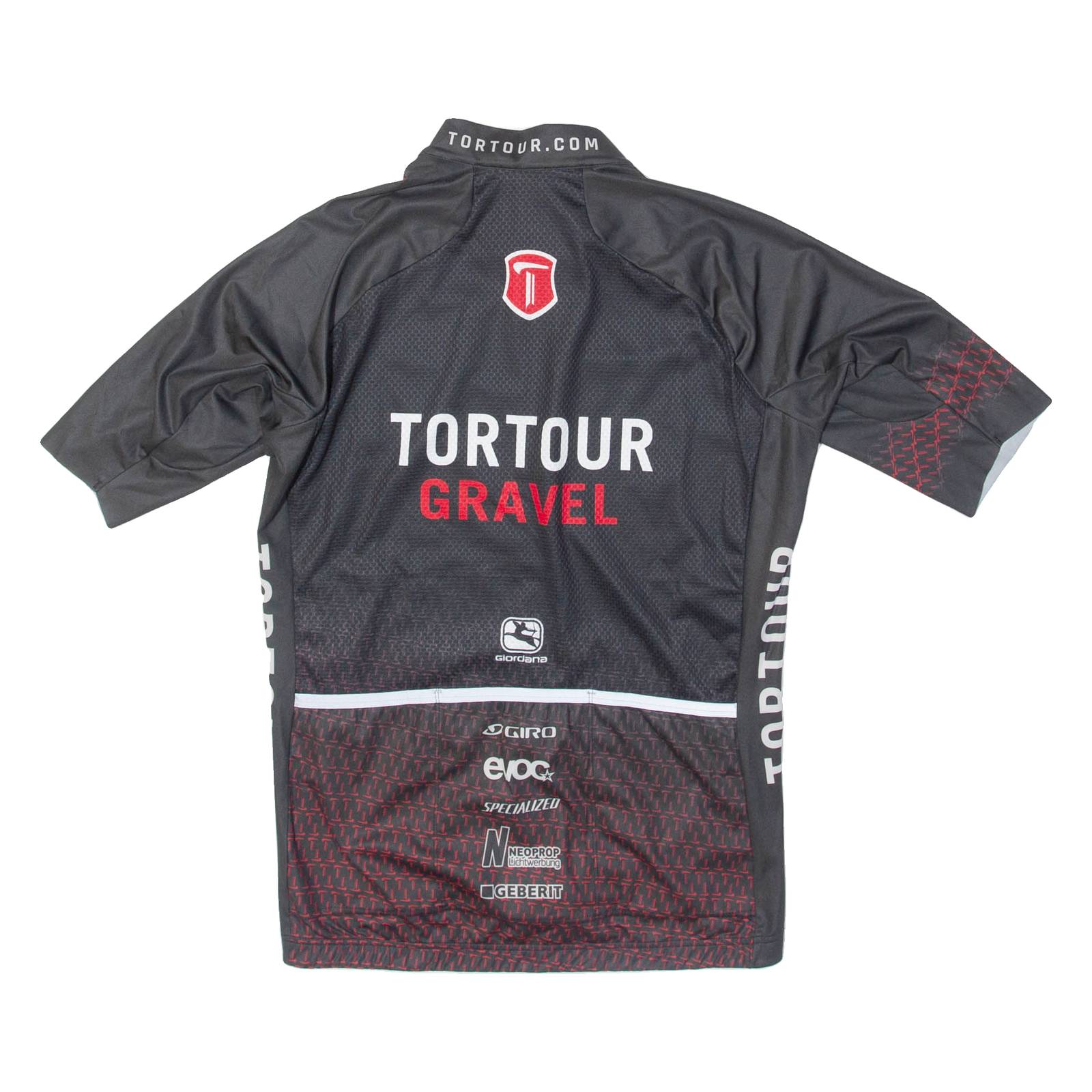 TORTOUR GRAVEL Full Zip Cycling Mens Jersey Grey XS