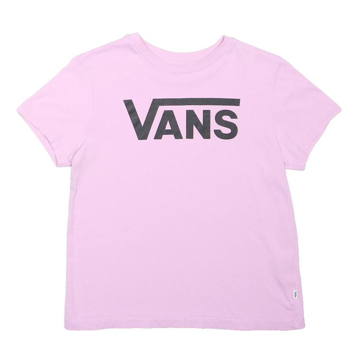 VANS Girls Pink Graphic T-Shirt S Short Sleeve Crew Neck Cotton